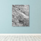 灰色の大理石 キャンバスプリント (インサイチュ (ウッドフロア))