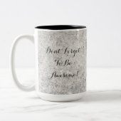 灰色の大理石DFTBAは素晴らしいために忘れません ツートーンマグカップ (左)