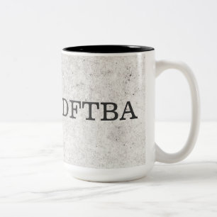 灰色の大理石DFTBAは素晴らしいために忘れません ツートーンマグカップ