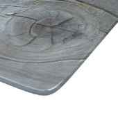 灰色の天然流木の木のテクスチャ カッティングボード (角)