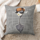 灰色の妖精の枕 クッション (ブランケット)