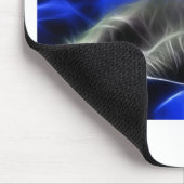 灰色の子ネコは気づきます マウスパッド (コーナー)