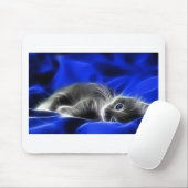 灰色の子ネコは気づきます マウスパッド (マウス)
