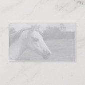 灰色の子馬-写真の名刺 名刺 (裏面)
