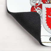 灰色の家紋-灰色の紋章付き外衣 マウスパッド (コーナー)