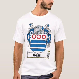 灰色の家紋 Tシャツ