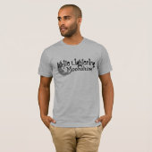 灰色の密造酒のティー-白い軽減 Tシャツ (正面フル)