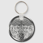 灰色の小児ナース キーホルダー (正面)