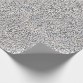 灰色の小石ダッシュの包装紙 ラッピングペーパー (角)