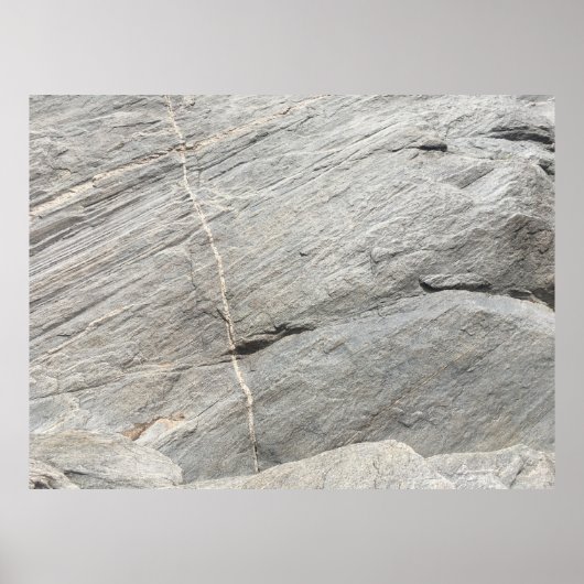 灰色の岩ビュー ポスター (正面)