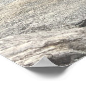 灰色の岩ビュー ポスター (角)