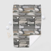 灰色の岩石模様 ゴルフタオル (インサイチュ)