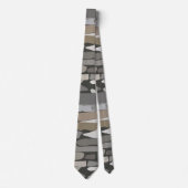 灰色の岩石模様 ネクタイ (正面)