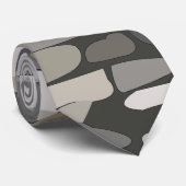 灰色の岩石模様 ネクタイ (ロール)