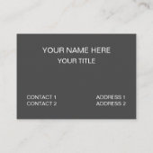 灰色の岩石模様 名刺 (裏面)