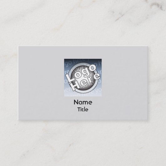 灰色の平野-ビジネス 名刺 (正面)