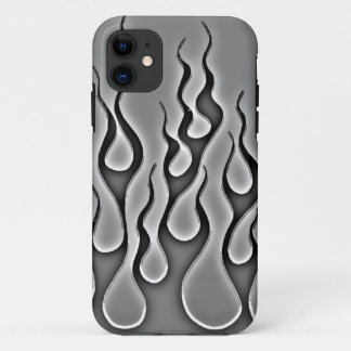 灰色の幽霊は電話箱を炎にあてます iPhone 11 ケース