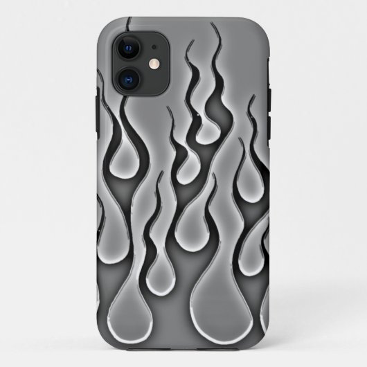 灰色の幽霊は電話箱を炎にあてます Case-Mate iPhoneケース (裏面)
