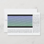 灰色の引っ越し祝いパーティーコンサートのチケット 招待状 (裏面)