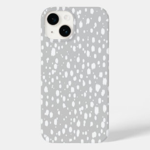 灰色の抽象芸術のドット Case-Mate iPhone 14ケース