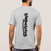 灰色の数々のな色のglobalplugのTシャツ Tシャツ (裏面)