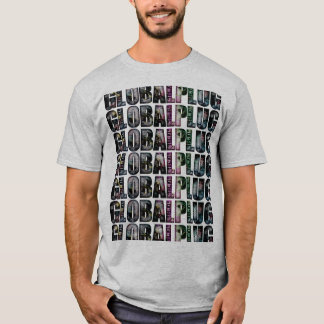 灰色の数々のな色のglobalplugのTシャツ Tシャツ