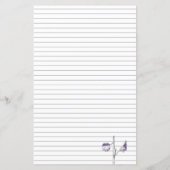 灰色の文房具の手紙の中にフクロウ書ル (裏面)