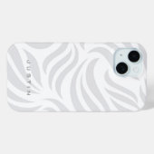 灰色の旋回パターン Case-Mate iPhoneケース (裏面 (横))