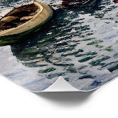 灰色の日にアルジェンティーユで橋を架ける ポスター (コーナー)