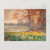 灰色の日に黄色い花 | ジュリアン・オンダードンク ポストカード (正面)