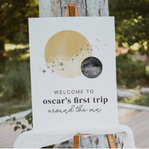 灰色の最初ののまわりに旅の太陽の歓迎ポスター ポスター