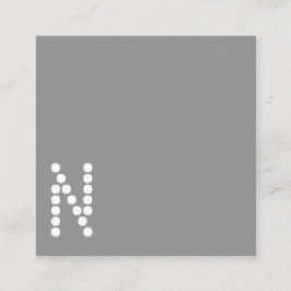 灰色の最小主義の専門の正方形の名刺 スクエア名刺
