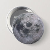 灰色の月の写真 缶バッジ (正面&裏面)