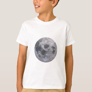 灰色の月の写真 Tシャツ