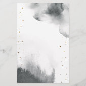 灰色の月の赤ちゃんシャワービンゴゲーム (裏面)