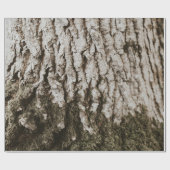 灰色の木の幹 ラッピングペーパー (フラット)