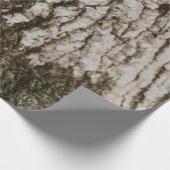 灰色の木の幹 ラッピングペーパー (角)