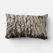 灰色の木の幹 ランバークッション (裏面)