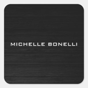 灰色の木材デザイン背景の読み取り可モダン スクエアシール