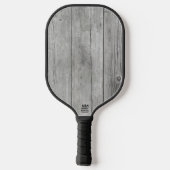 灰色の木材 ピックルボールラケット (裏面)
