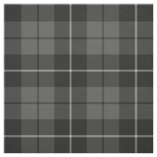 灰色の木炭黒の格子縞パターン ファブリック (見本)