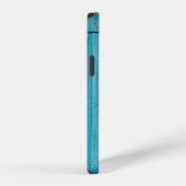 灰色の木製のドアが2つ iPhoneケース (右側面)
