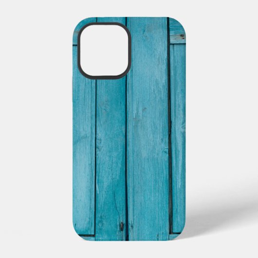 灰色の木製のドアが2つ iPhoneケース (裏面)