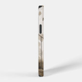 灰色の木製の窓 iPhoneケース (右側面)
