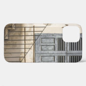灰色の木製窓 Case-Mate iPhoneケース (裏面 (横))