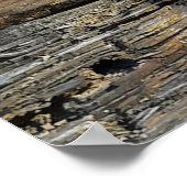 灰色の木面 ポスター (角)