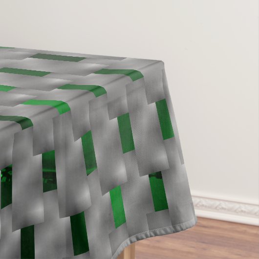 灰色の板の下の緑の画像は長方形の正方形？ テーブルクロス (インサイチュ)