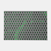 灰色の板の下の緑の画像は長方形の正方形？ ドアマット (正面)