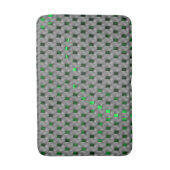 灰色の板の下の緑の画像は長方形の正方形？ バスマット (正面縦)