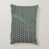 灰色の板の下の緑の画像、長方形の正方形 アクセントクッション (裏面(縦))